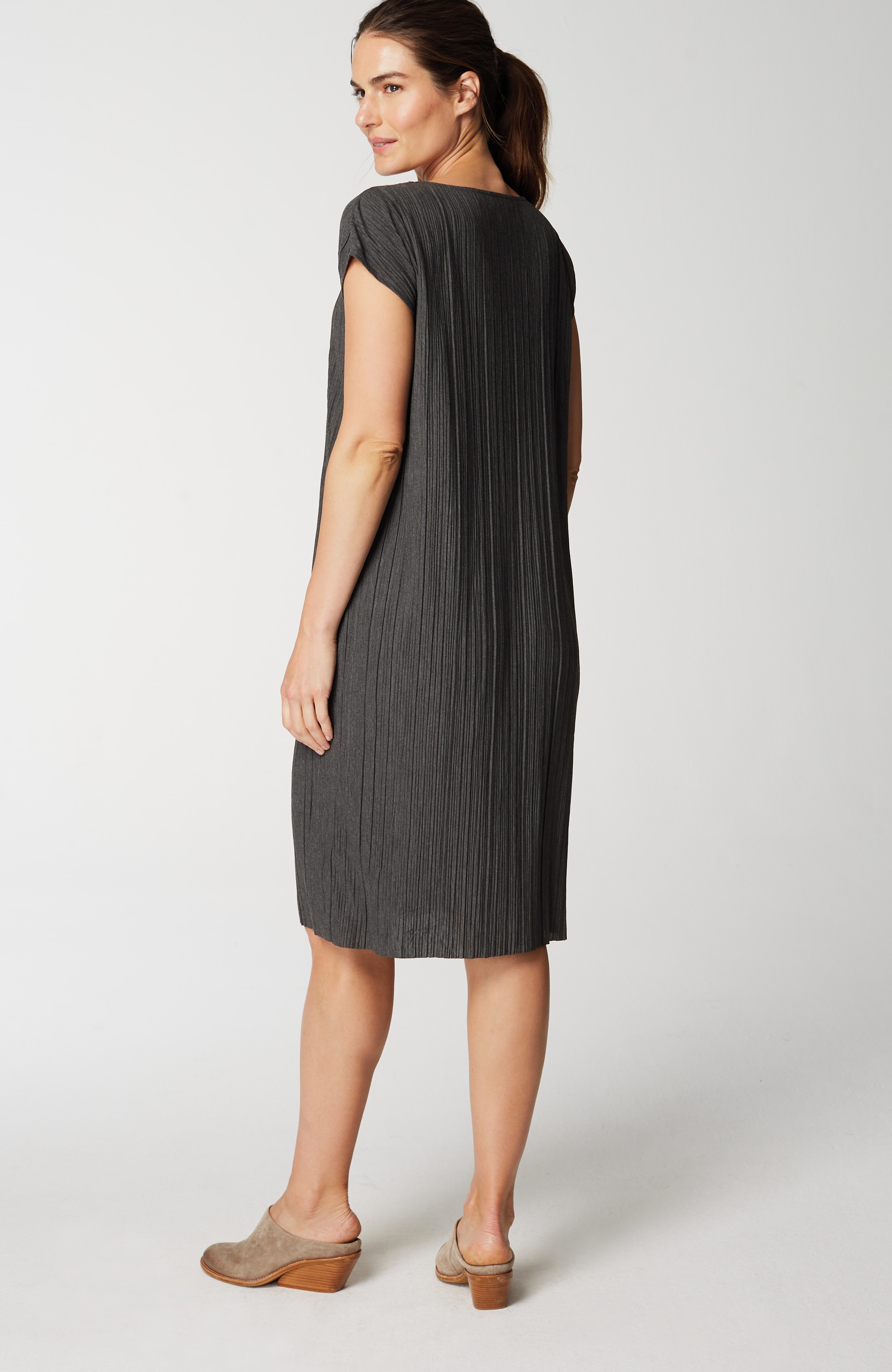 Pure Jill Pleated Knit Dress