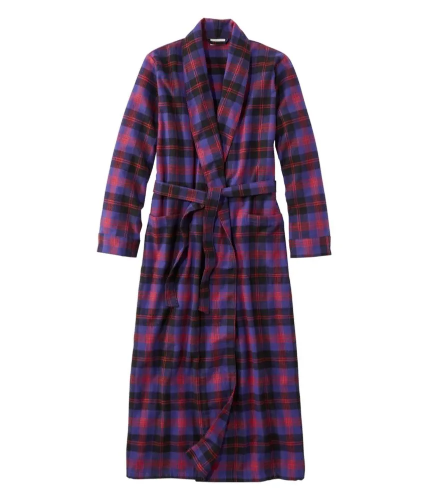 Women's Scotch Plaid Flannel Robe