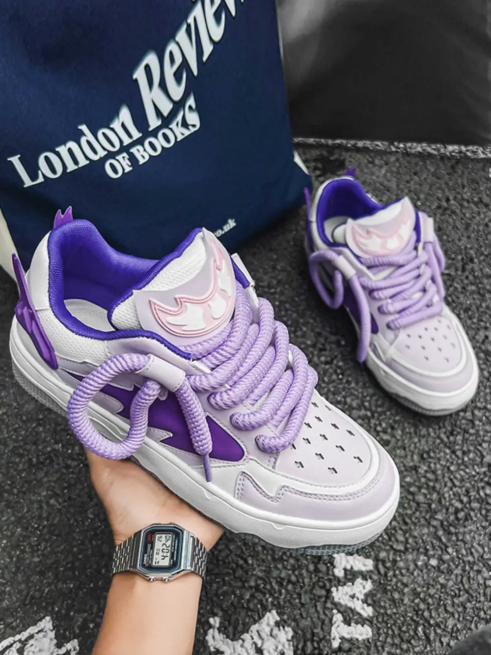 Niche Retro Couple Board Shoes