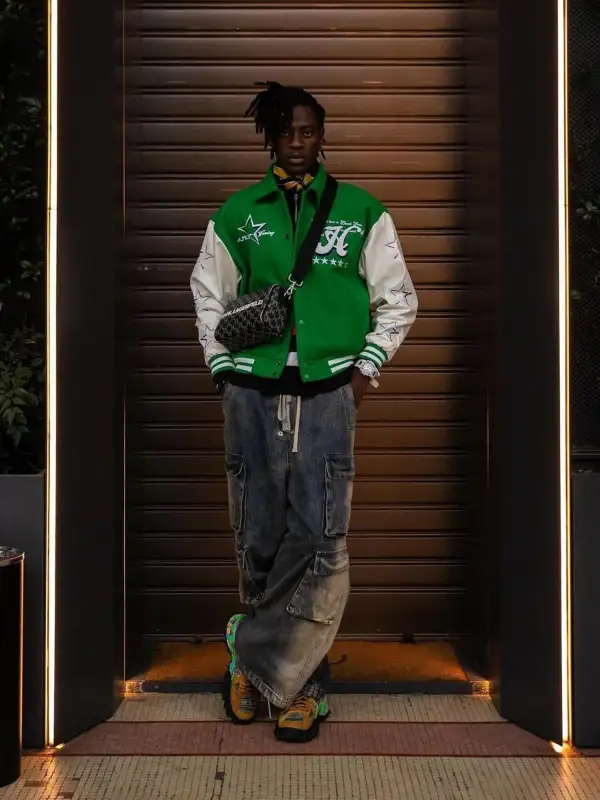 Wide Leg Multi-Pocket Straight Leg Loose Jeans - 1666