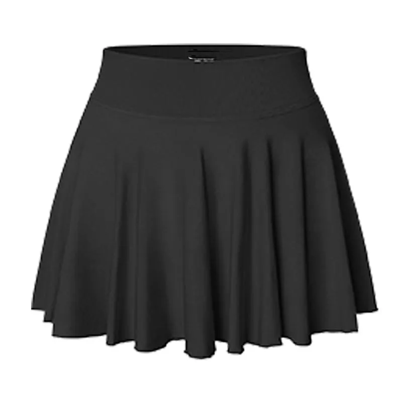 Women's Flowy Basic Stretch Mini Skirt – Casual & Versatile