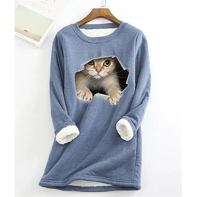 Women's Sweatshirt Pullover Fleece Active Streetwear Sportswear 1