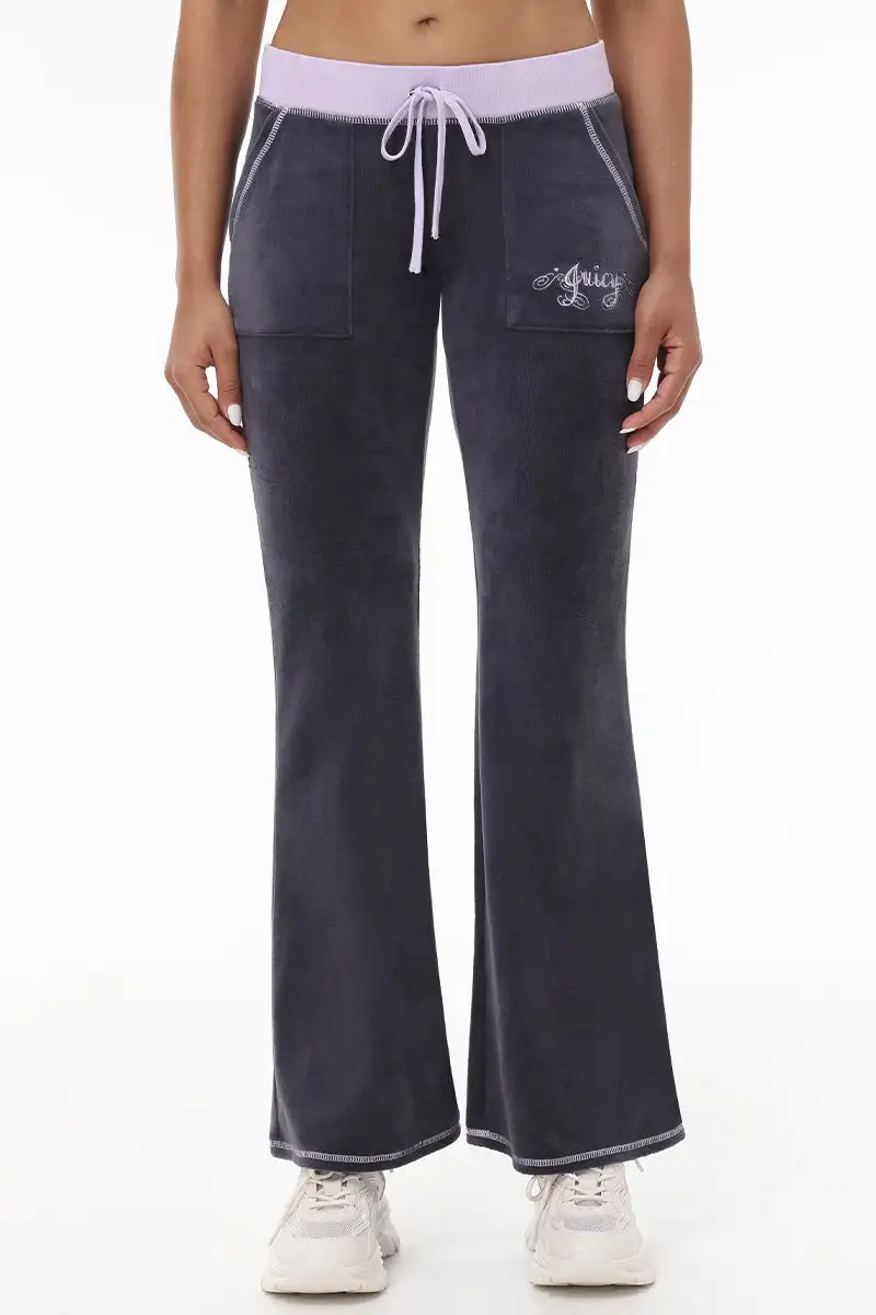 Sweetheart Cotton Velour Track Pants