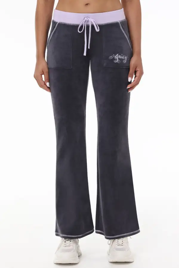 Sweetheart Cotton Velour Track Pants