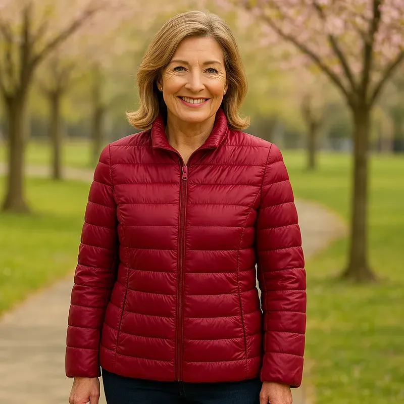 Ulla Lightweight Jacket | Dark Red