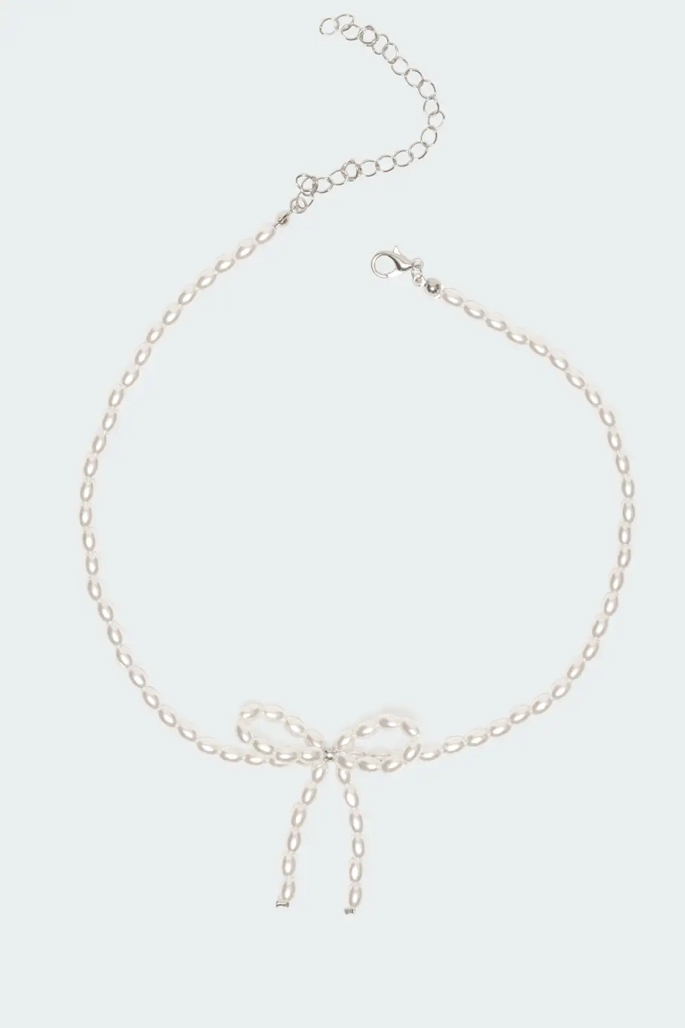 Pearl Bow Necklace