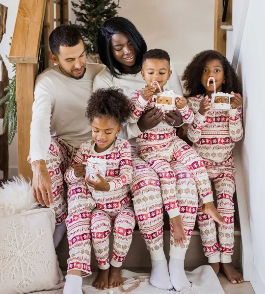 Guide My Sleigh Matching Organic Cotton Pajamas