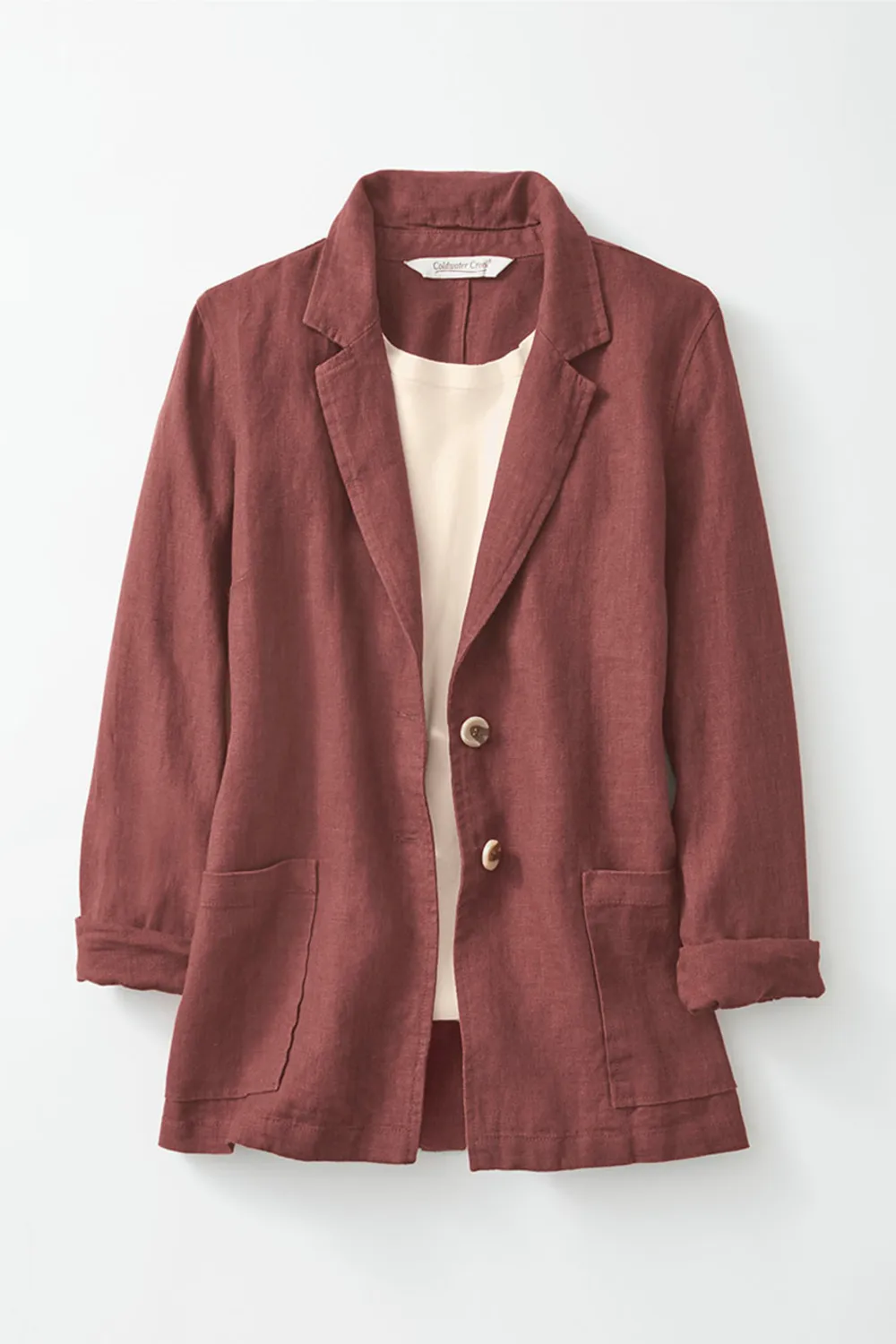 Linen Boyfriend Jacket