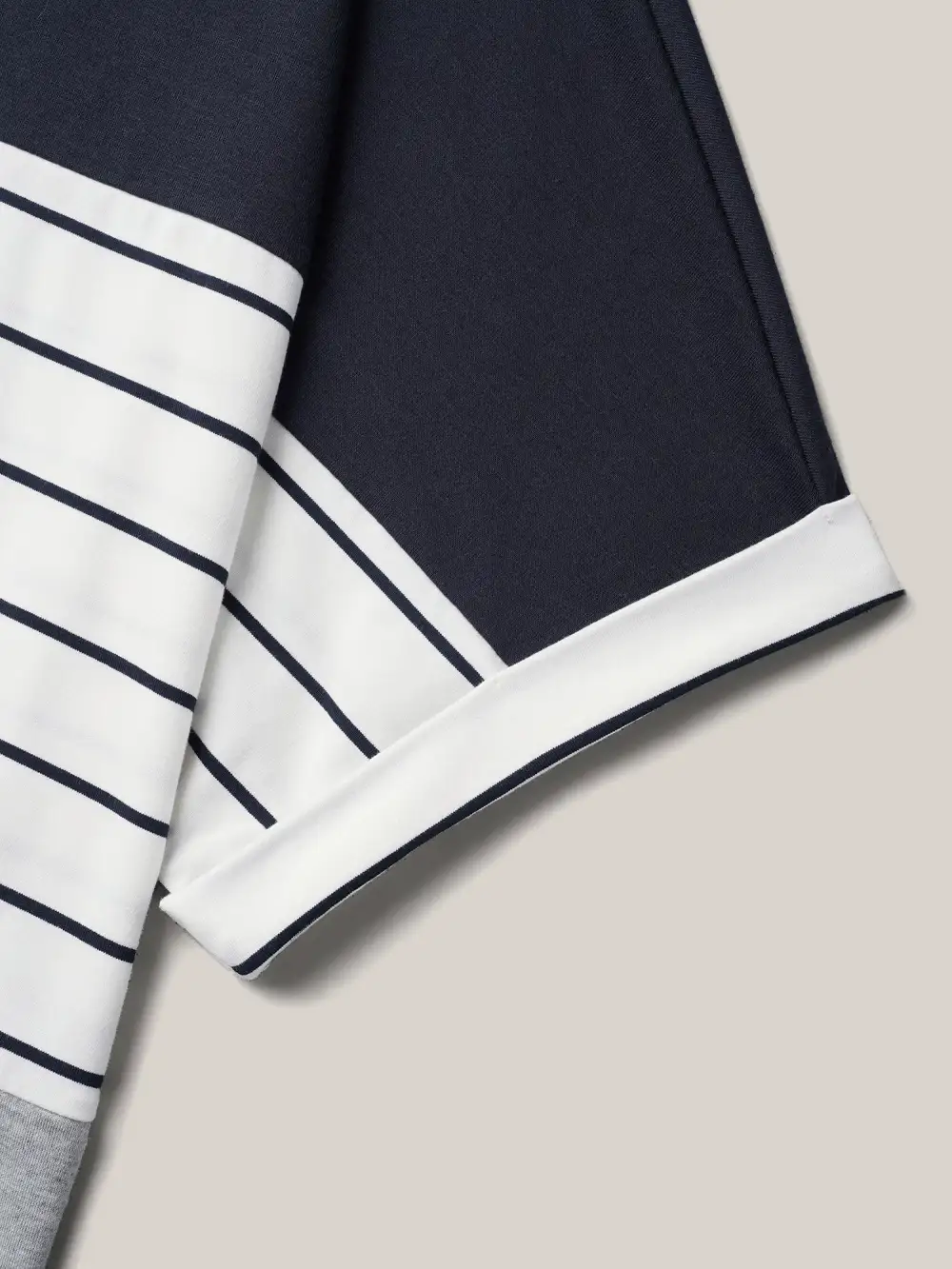 Color-Block Stretchy Stripes T-Shirt