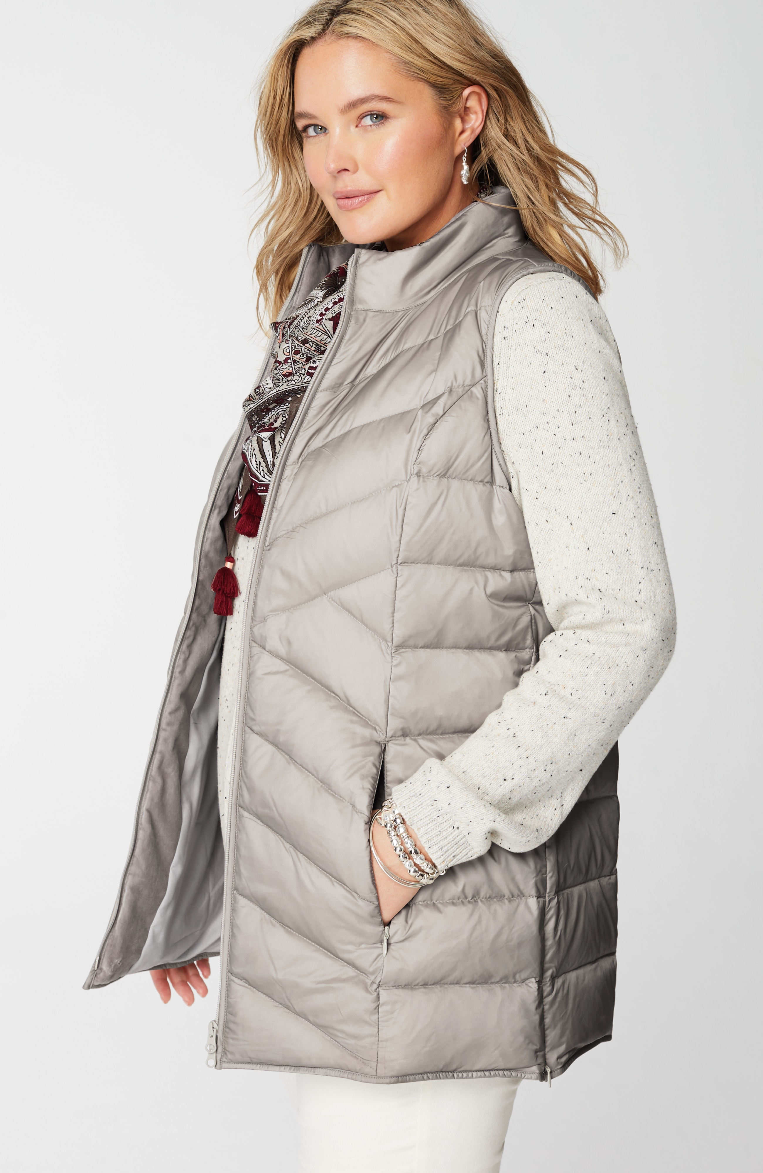 Side-Zip Down Puffer Vest