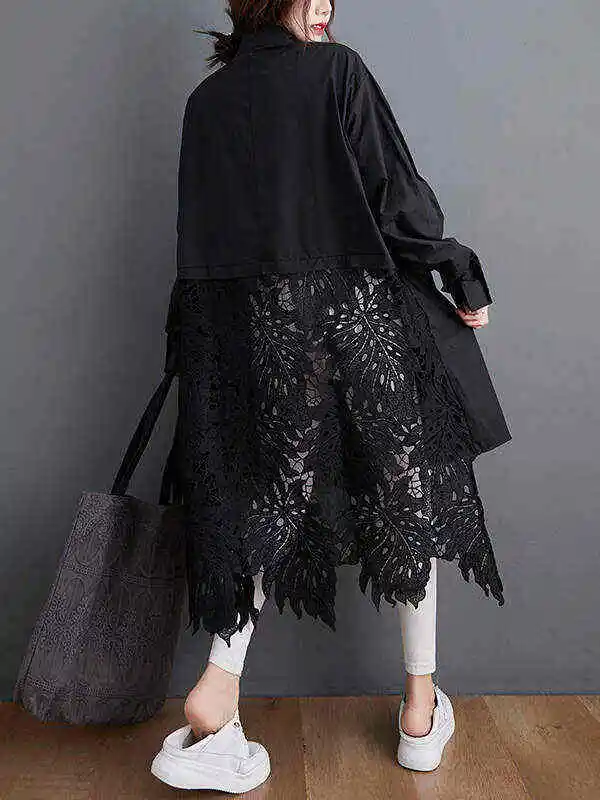 Original Solid Irregularity Hollow Dress