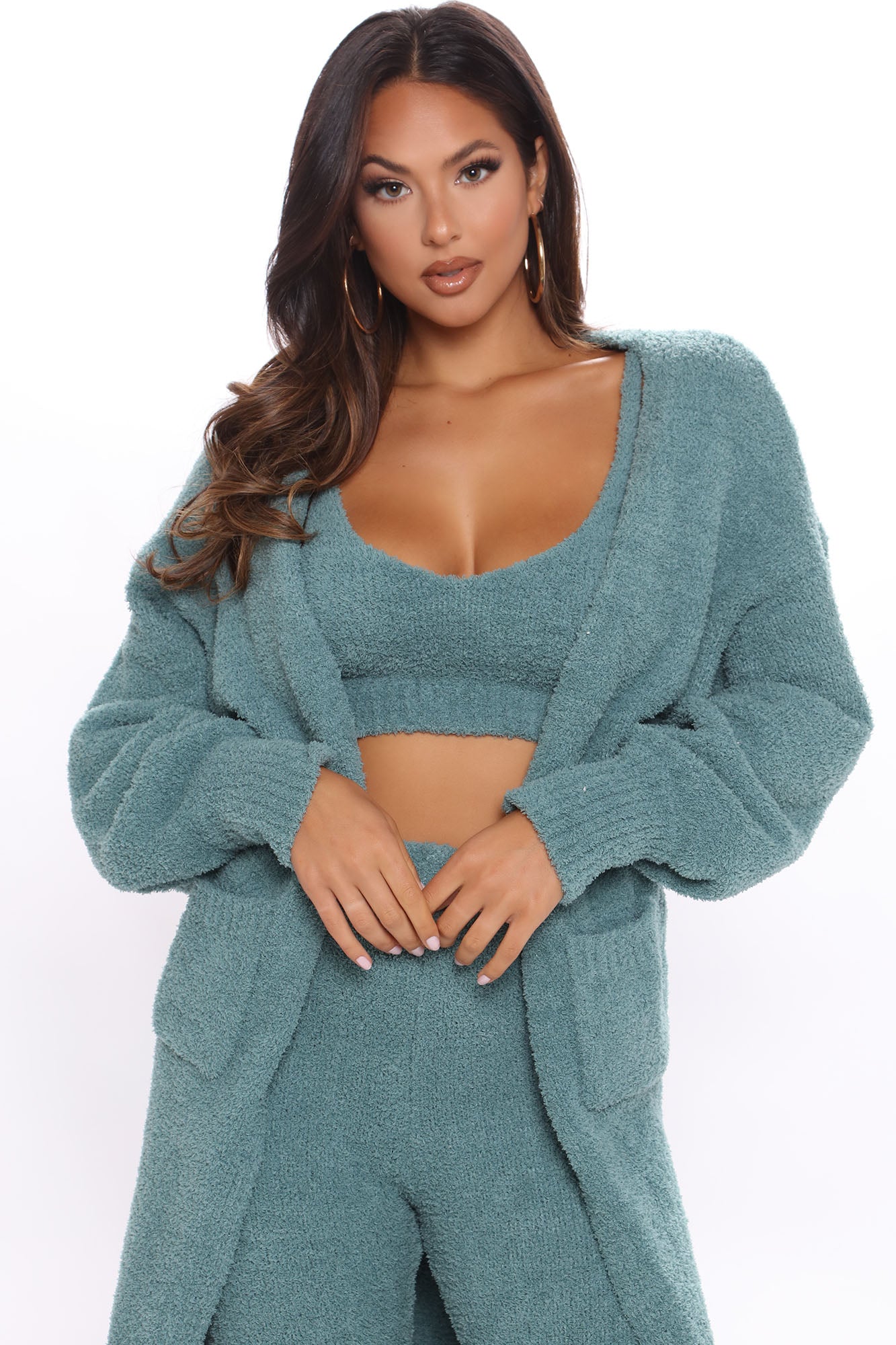 Living In It 3 Piece Legging Set - Teal