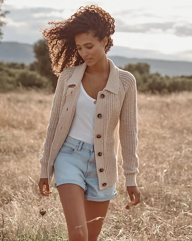 Maren Linen & Organic-Cotton Cardigan