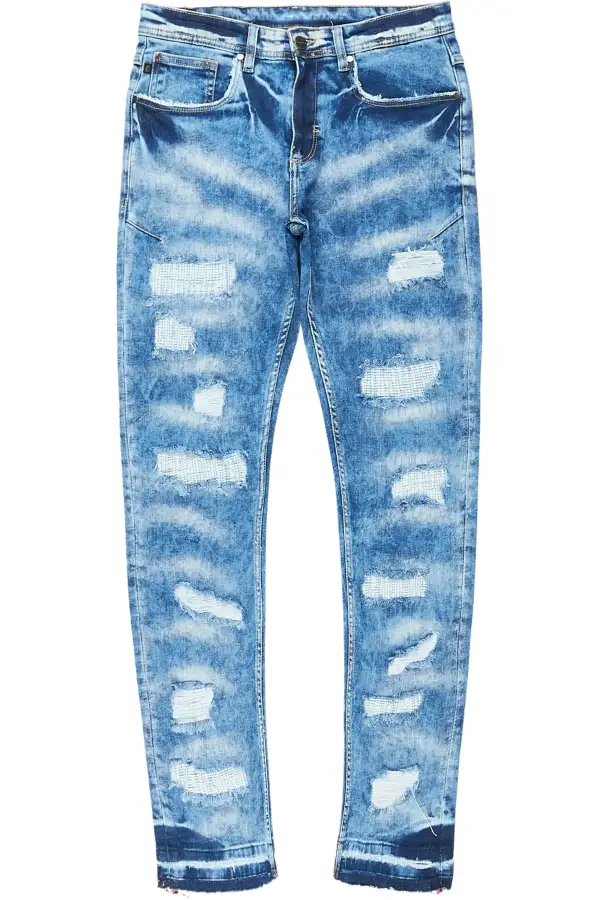 Kabir Blue Slim Fit Jean