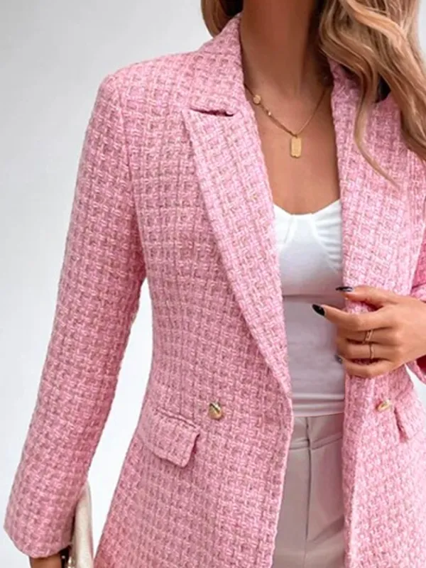 Lapel Collar Casual Loose Blazer