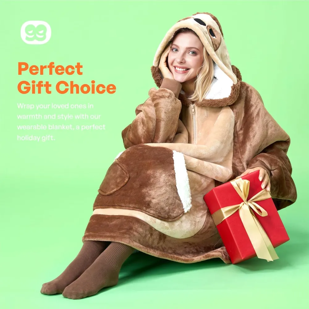 Panda Wearable Blanket Hoodie