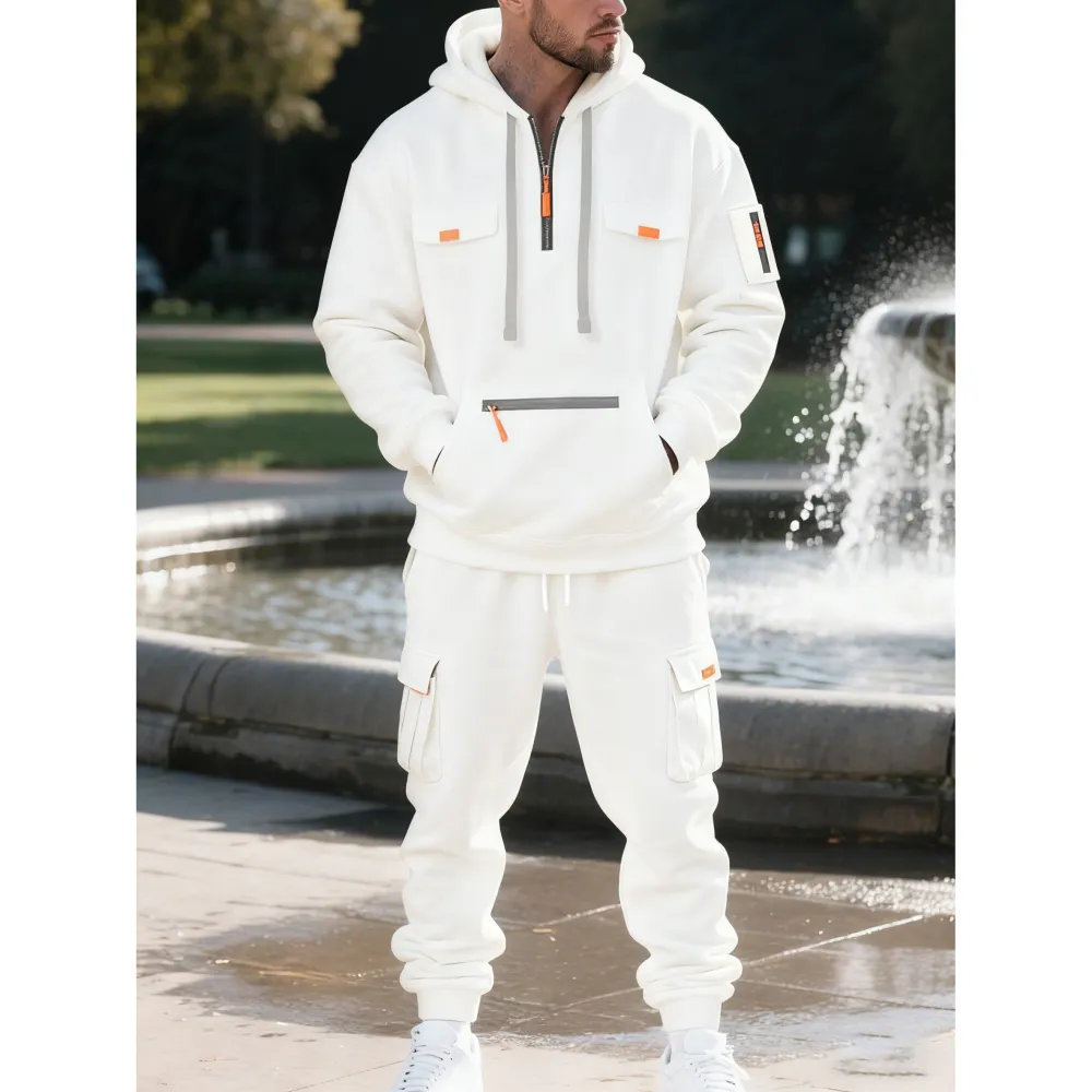 Men's Warm Fleece-Lined Workwear Set