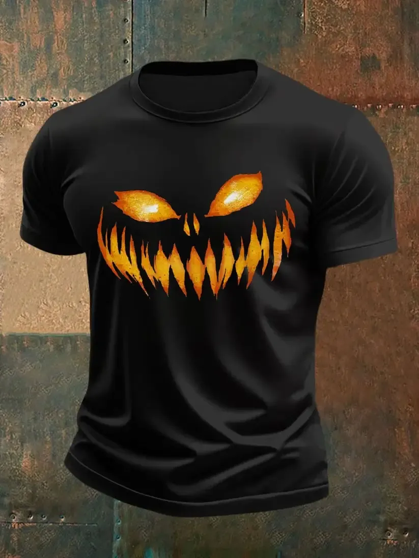 Men's Autumn Pumpkin Devil T-shirt