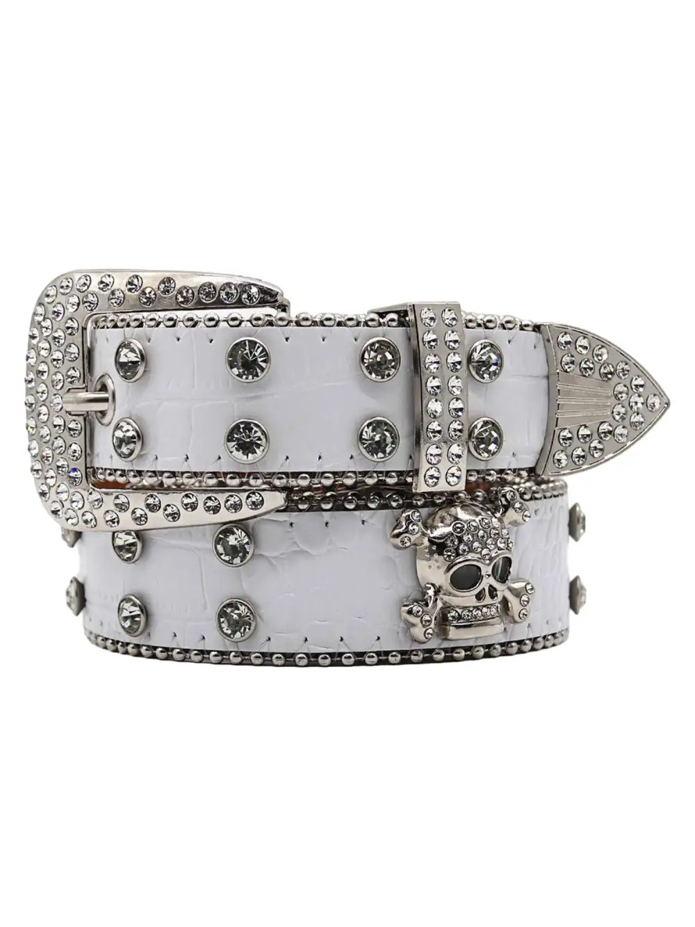Rhinestone Skull Belt - 1668