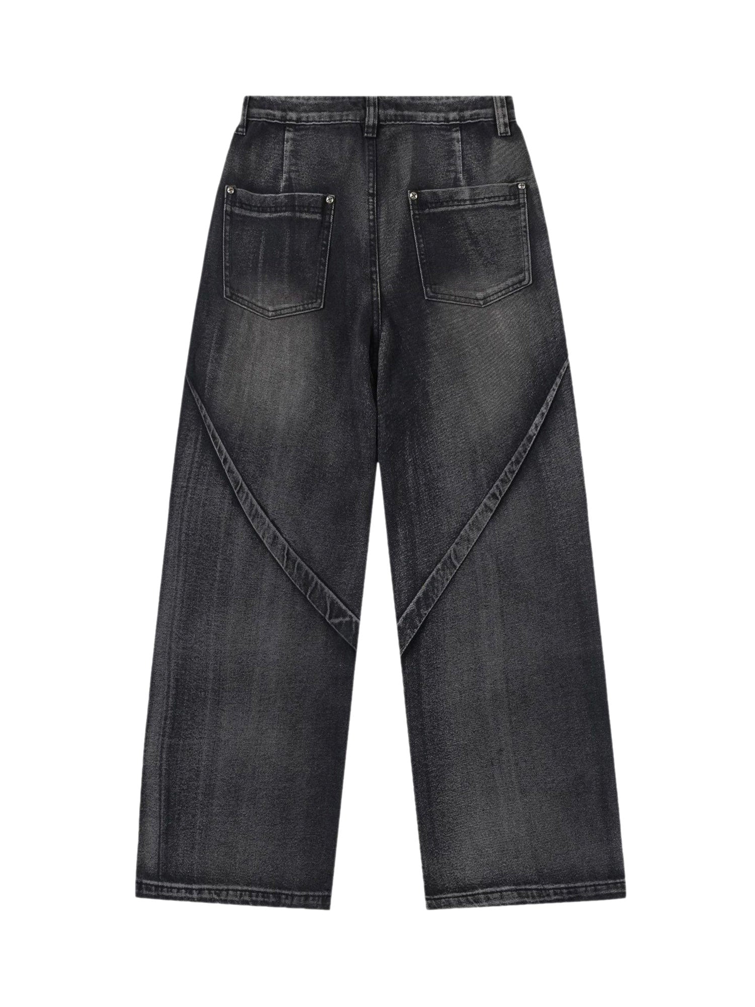 Beautiful Niche Design Multi-pleat Retro Jeans