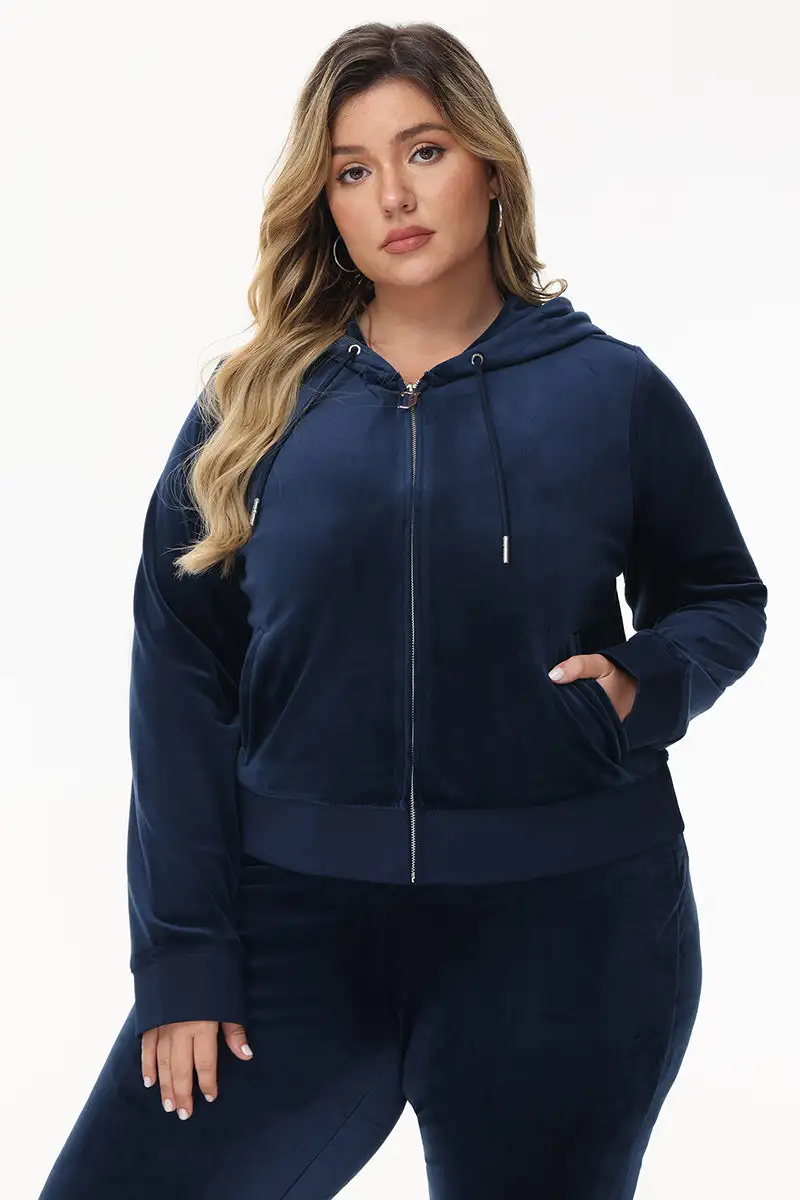 Bride Big Bling Velour Hoodie