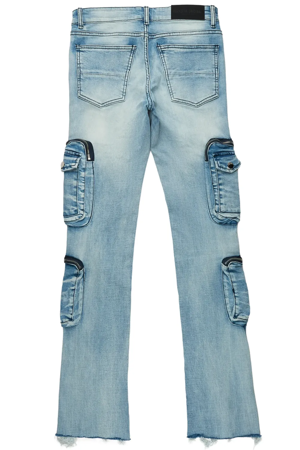 Sutton Blue Super Stacked Flare Jean