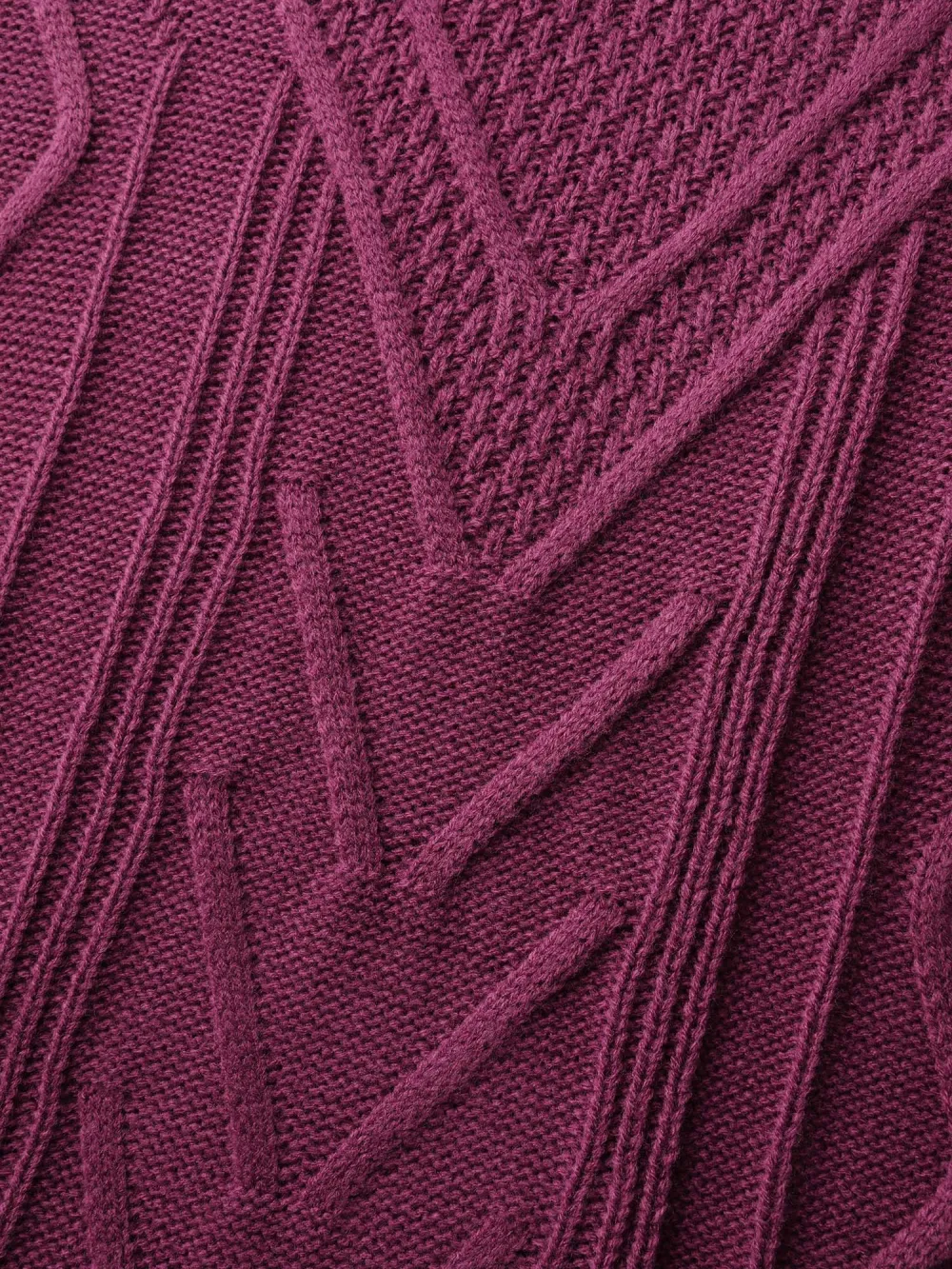 Twist Textured Cut-Out Back-Tie Pullover