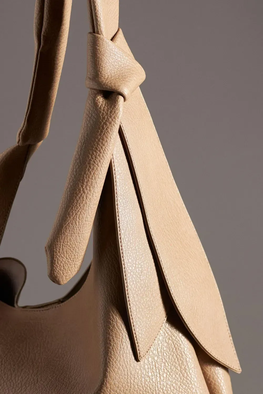 Knotted Bow Slouchy Bag