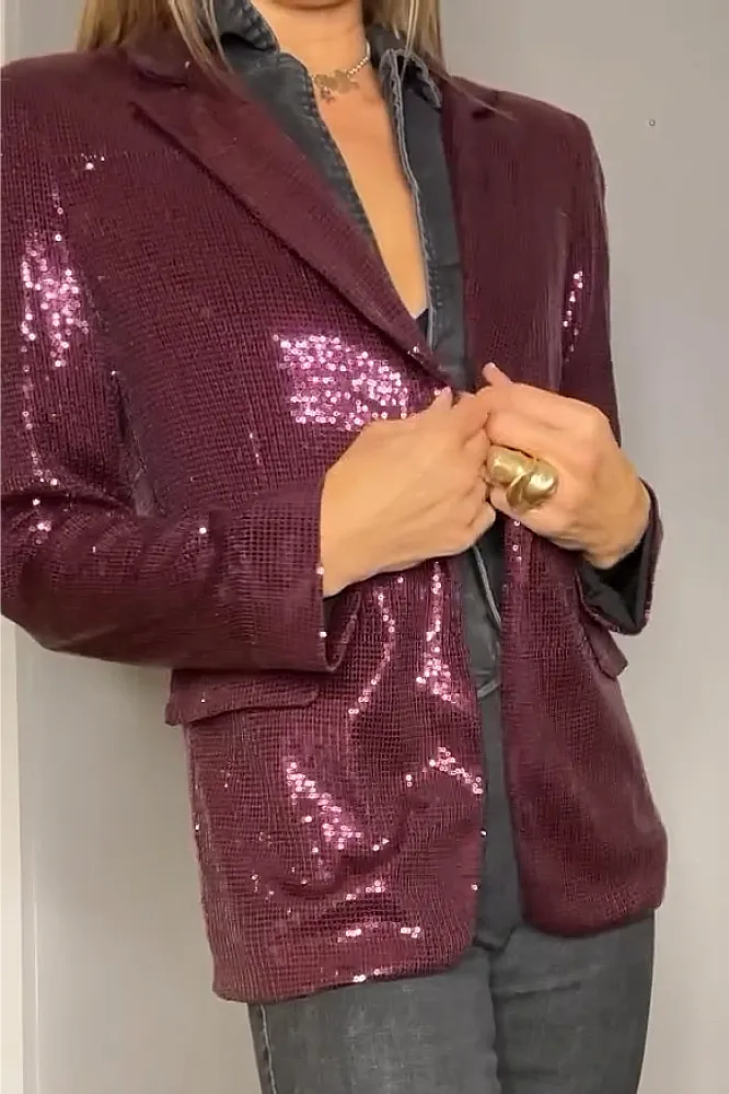 Women's Fashion Sequined Jacket