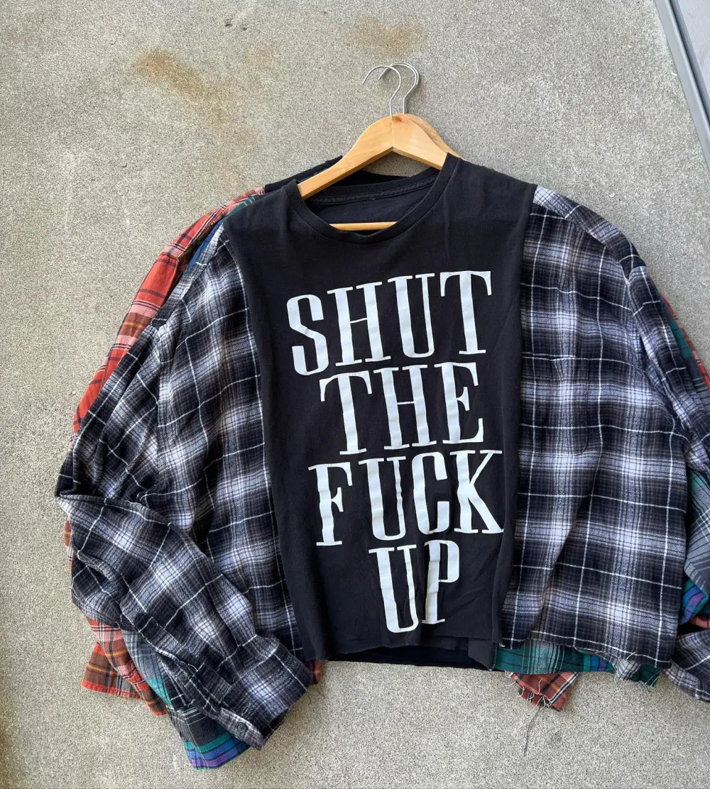 Black plaid and red plaid 2 piece sweatshirts hoodie how perfect and cozy piece for your Halloween day