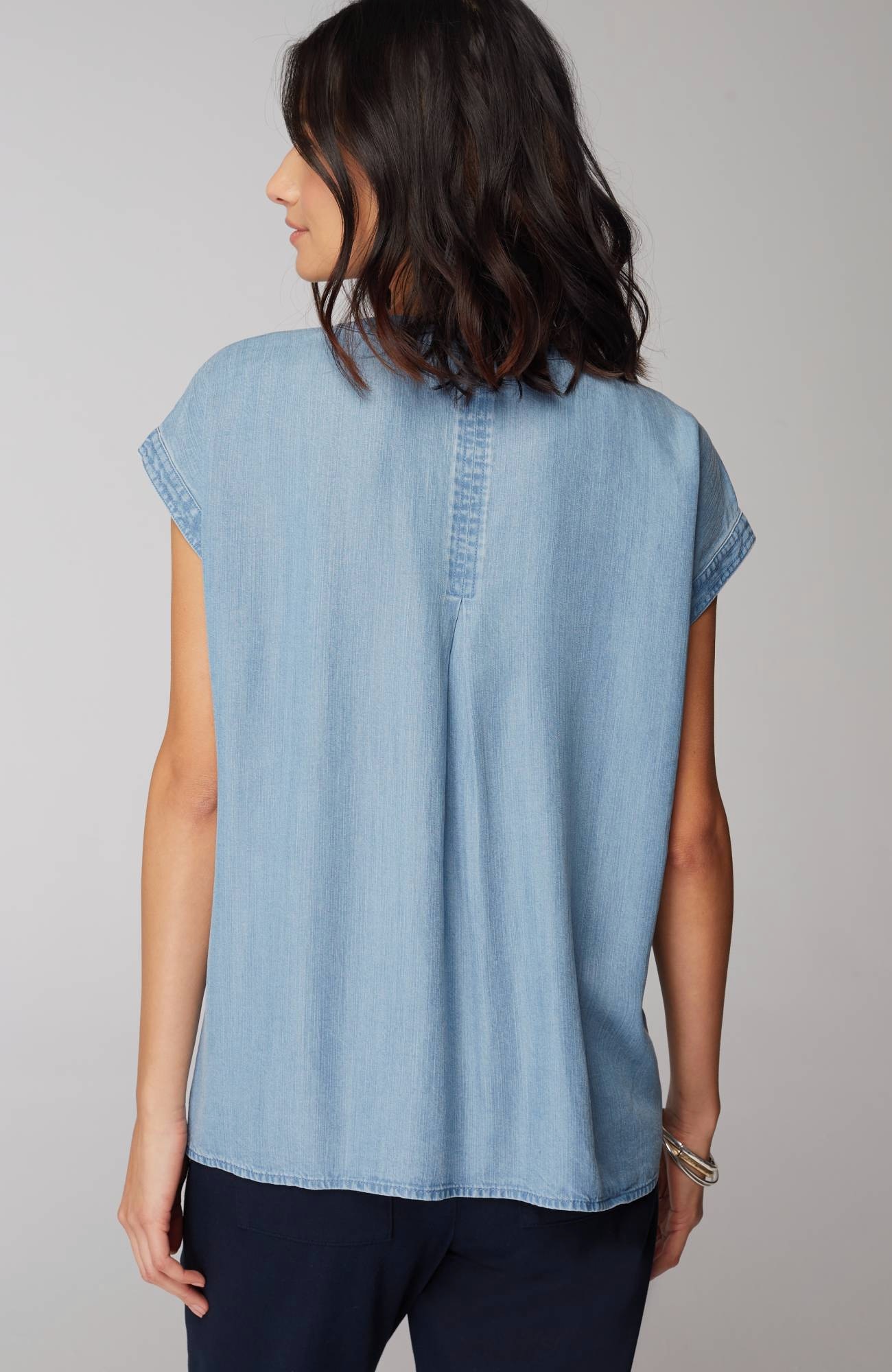 Indigo Patch-Pocket Shirt