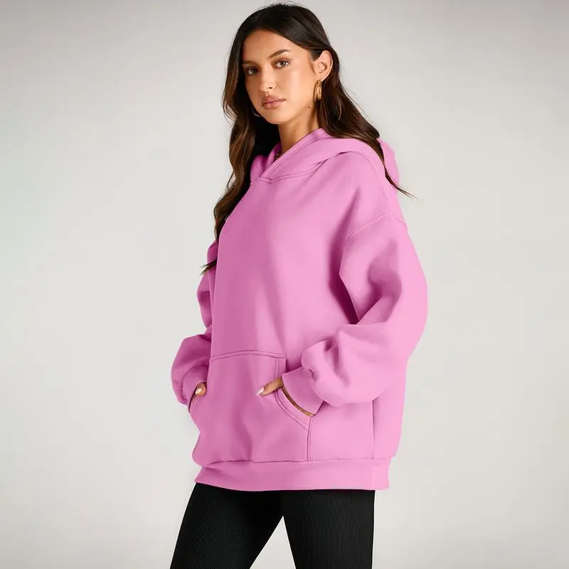 Women’s Oversized Hoodie – Fleece Pullover Sweatshirt with Pocket