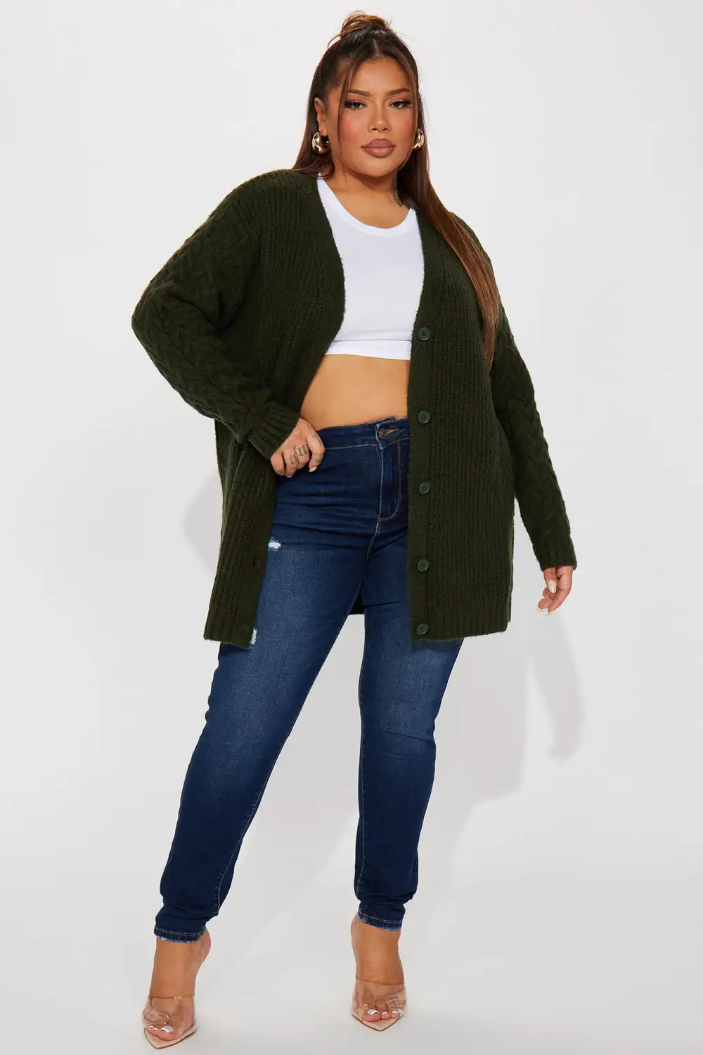 Keoni Cardigan Sweater - Hunter