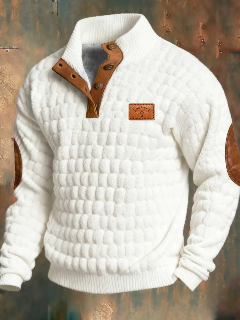 Men's Vintage Print Long Sleeve Sweatshirt