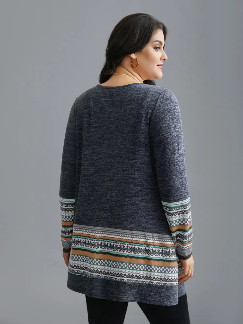 Tunic Boho Print Pocket T-shirt