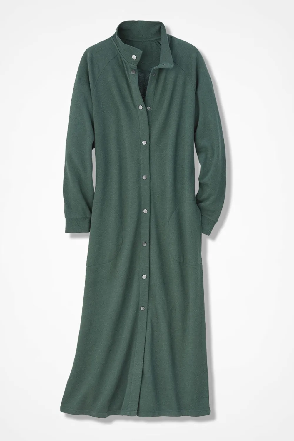 Snap-Front Sweatshirt Lounger