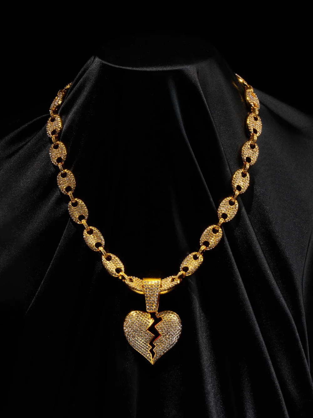 Heartbreak Hip-hop Necklace-1513