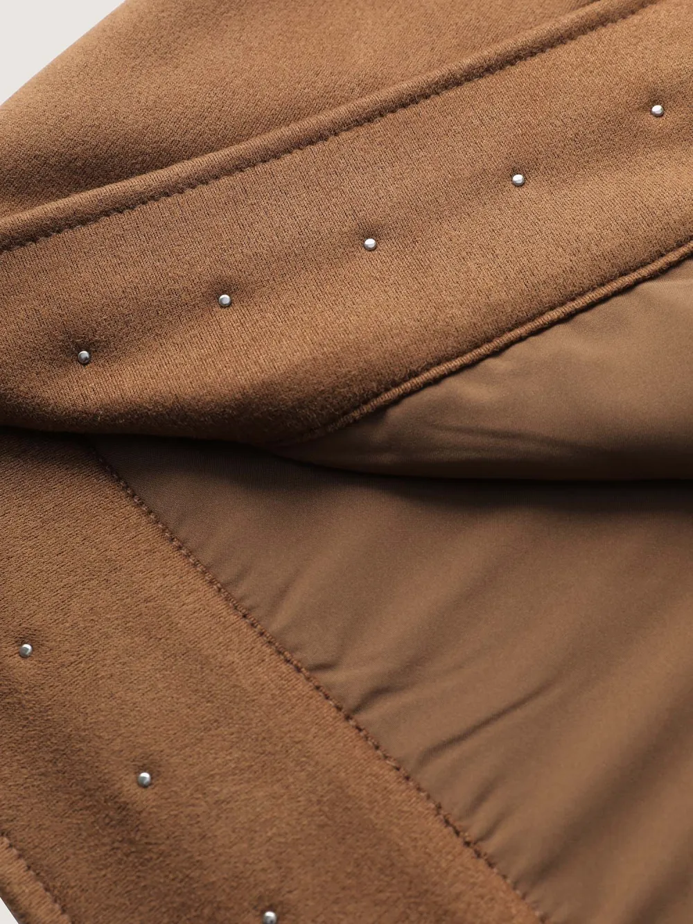 Rivet Open-Front Collar Jacket