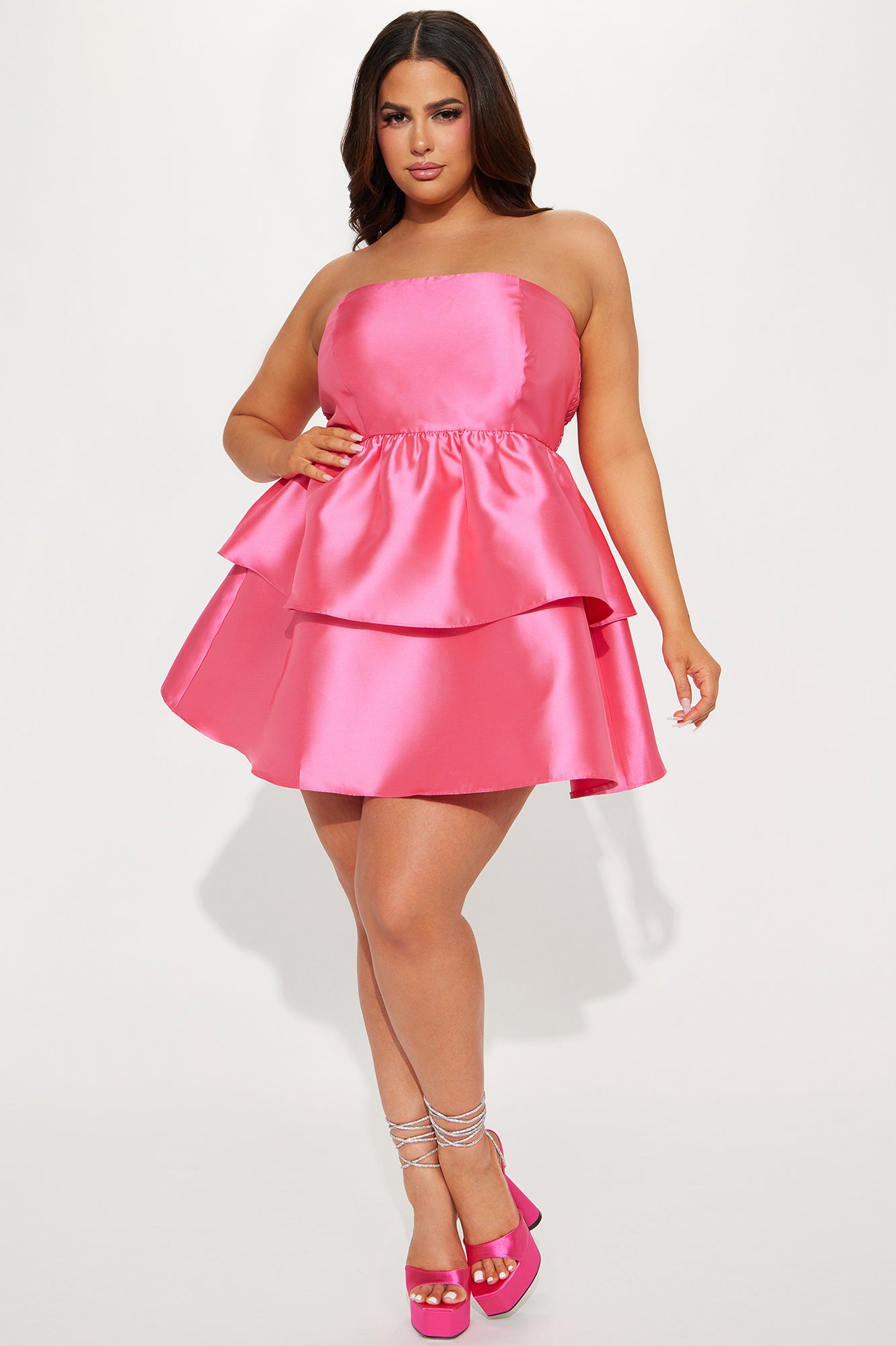 Lily Rose Mini Dress - Pink