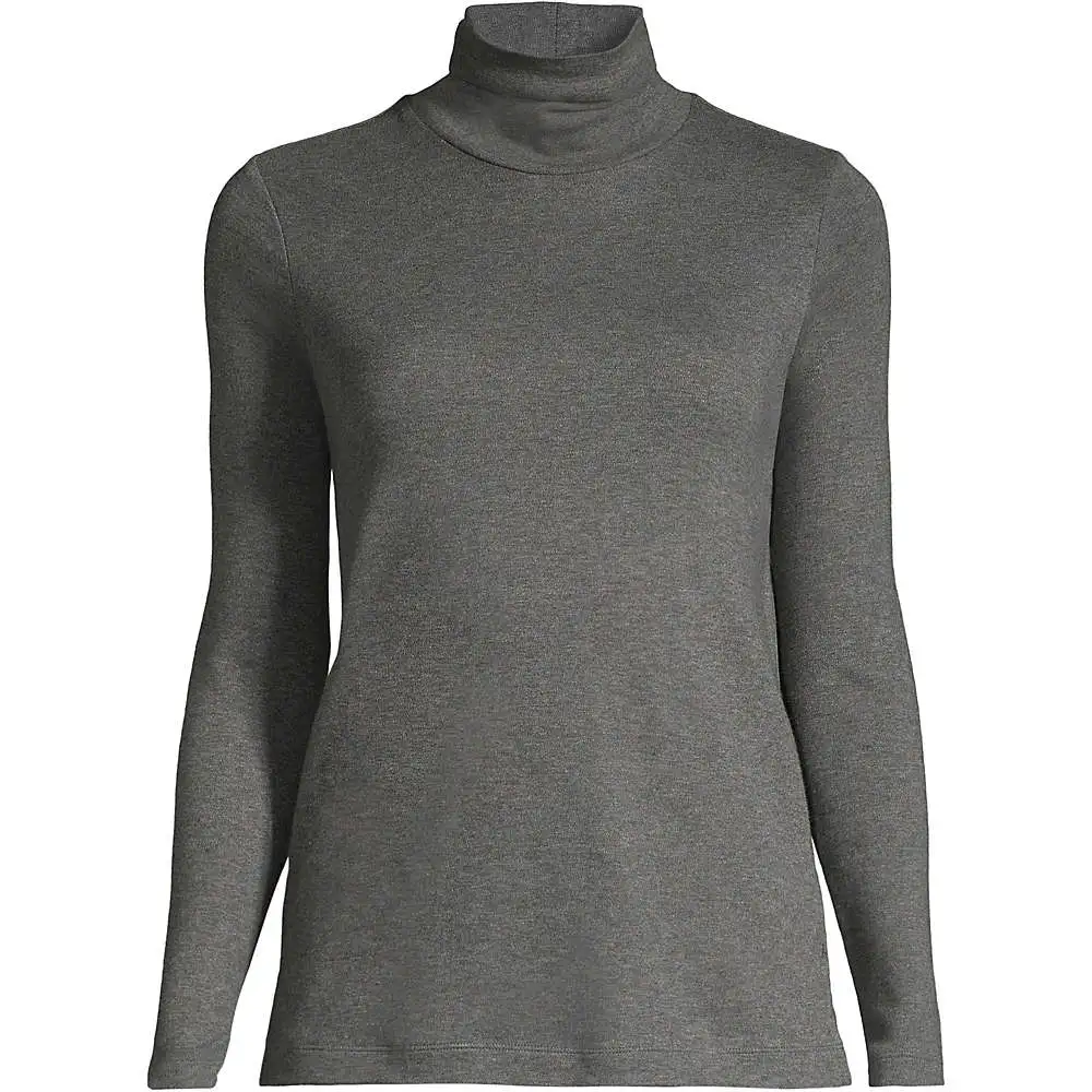 Women's Supima Cotton Fitted Long Sleeve Turtleneck