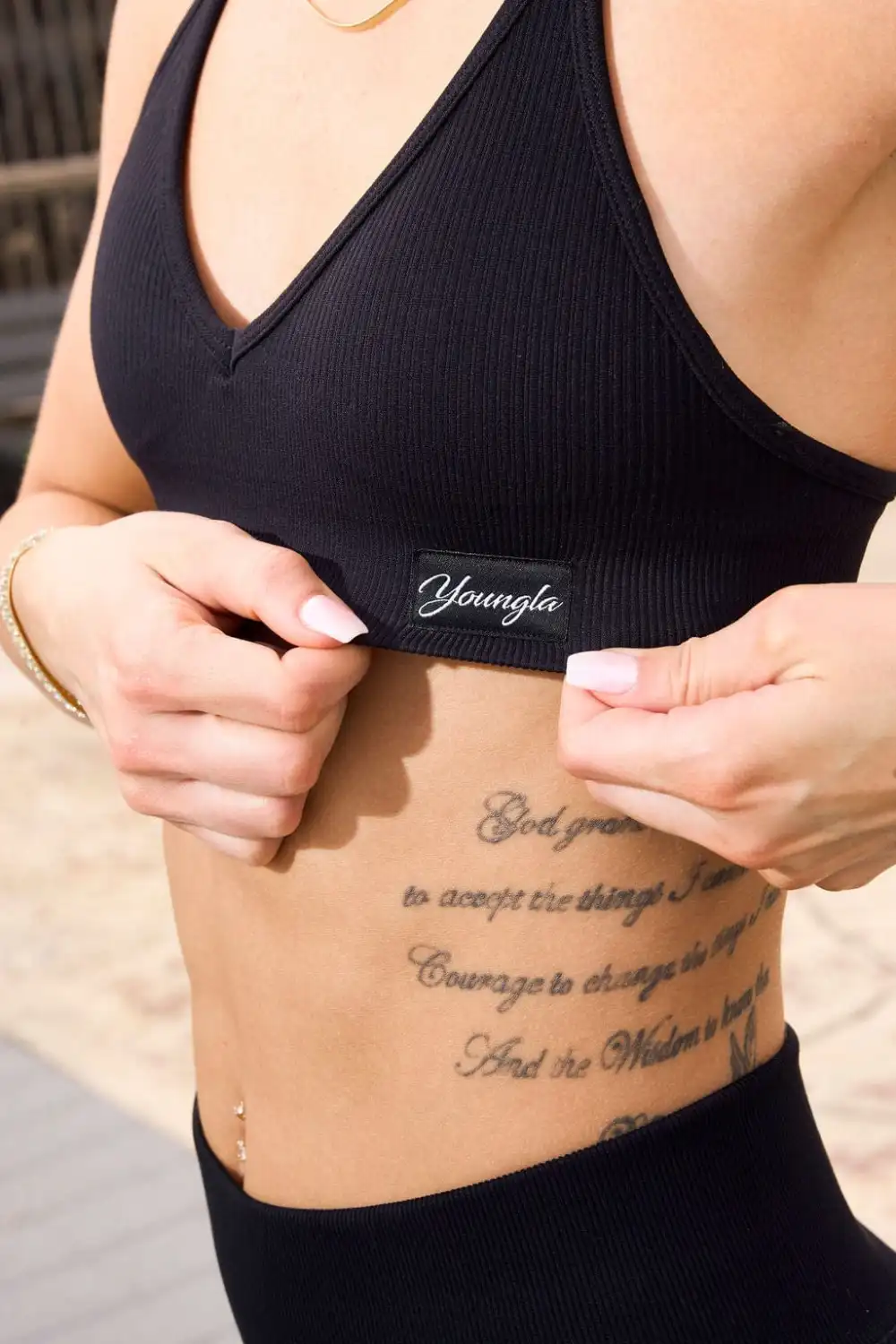 W343 Ribbed Seamless bra