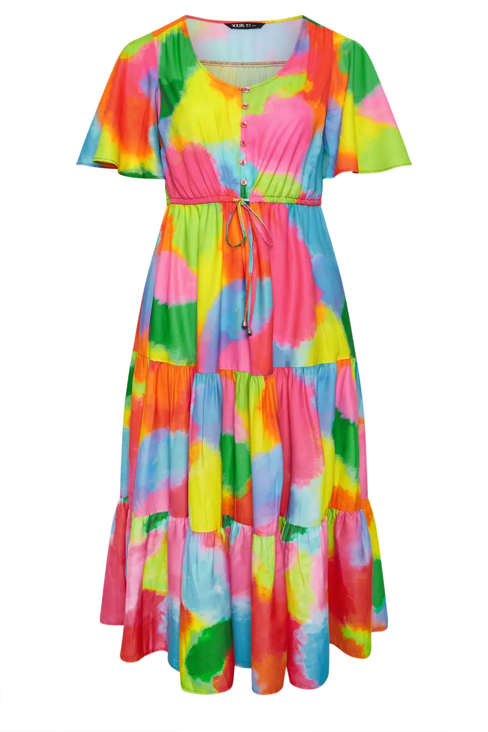 YOURS Curve Purple Floral Print Maxi Dress