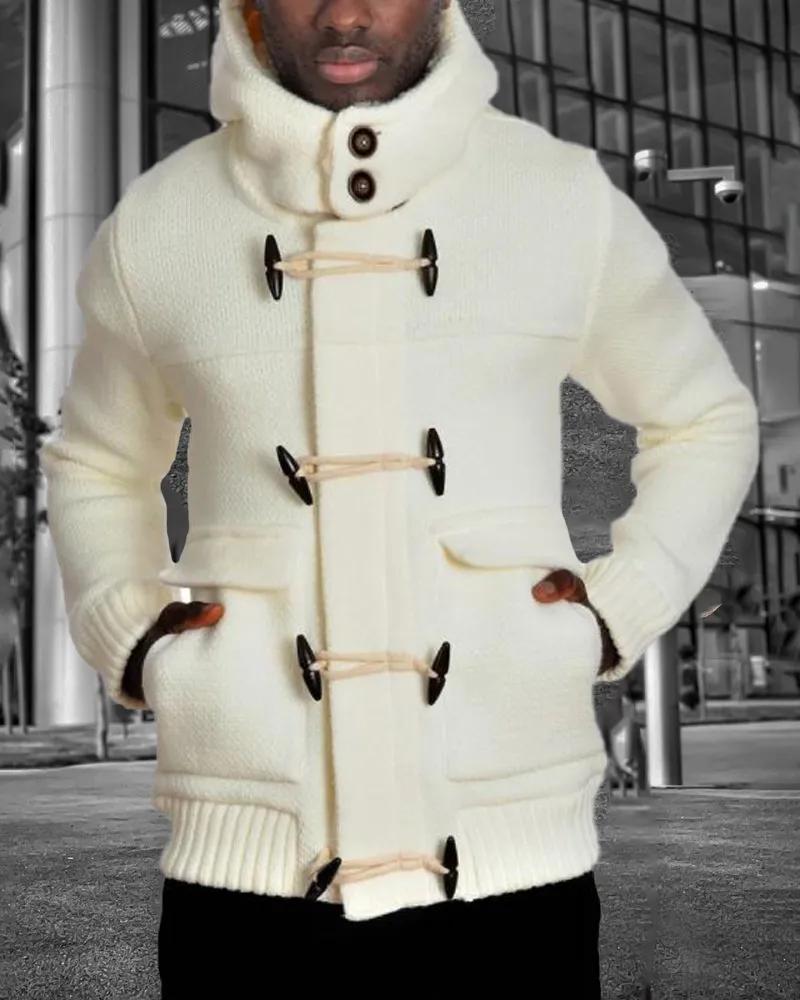 Men's Casual Contrast Print Long Sleeve Jacket