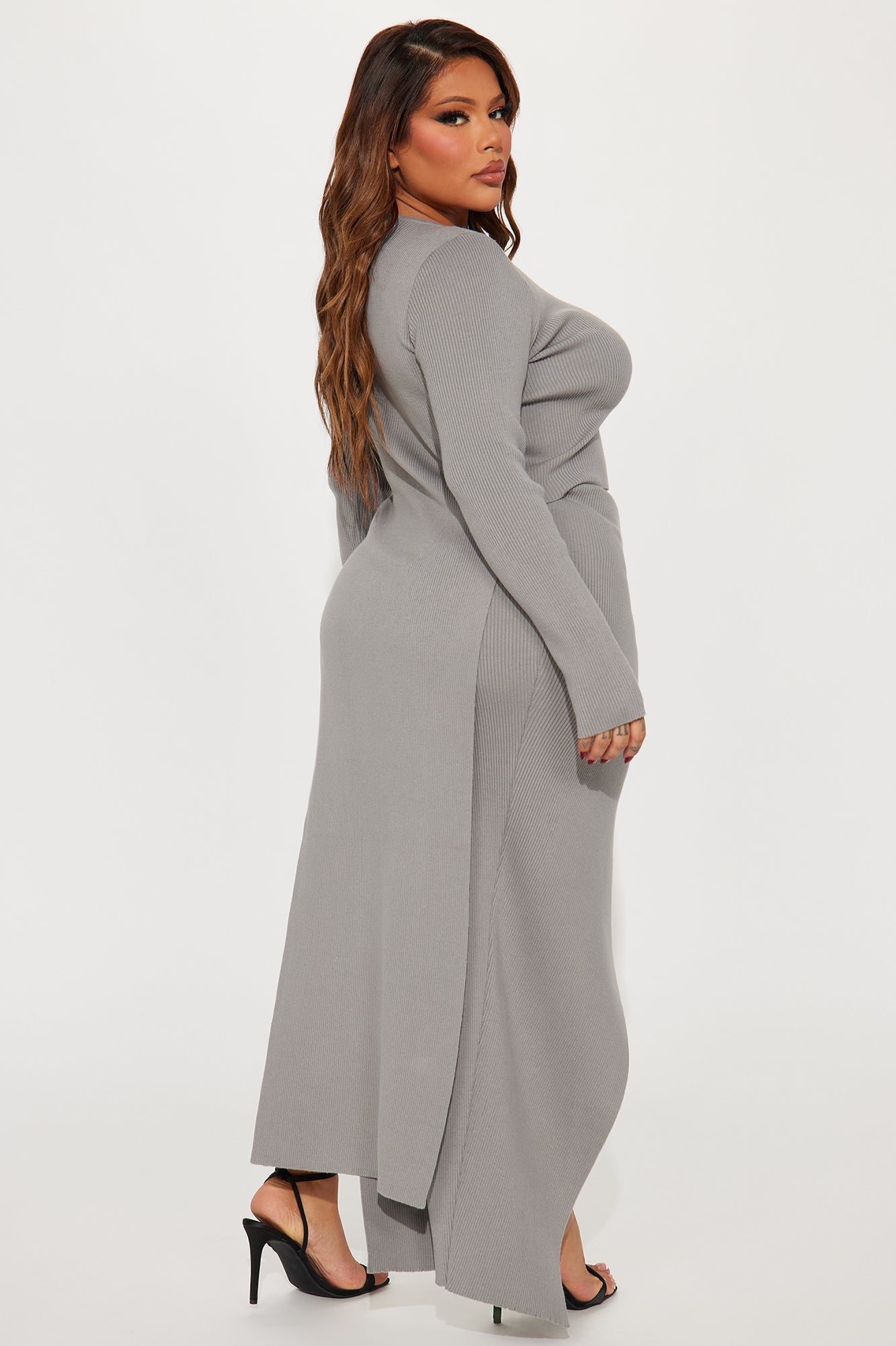Mikayla Skirt Set - Charcoal