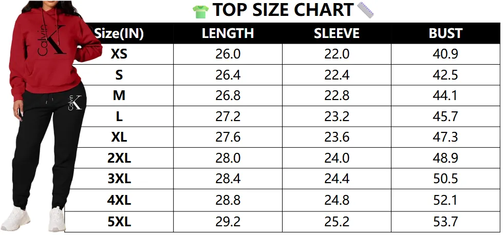 Women's Casual Hooded Sweatshirt Set