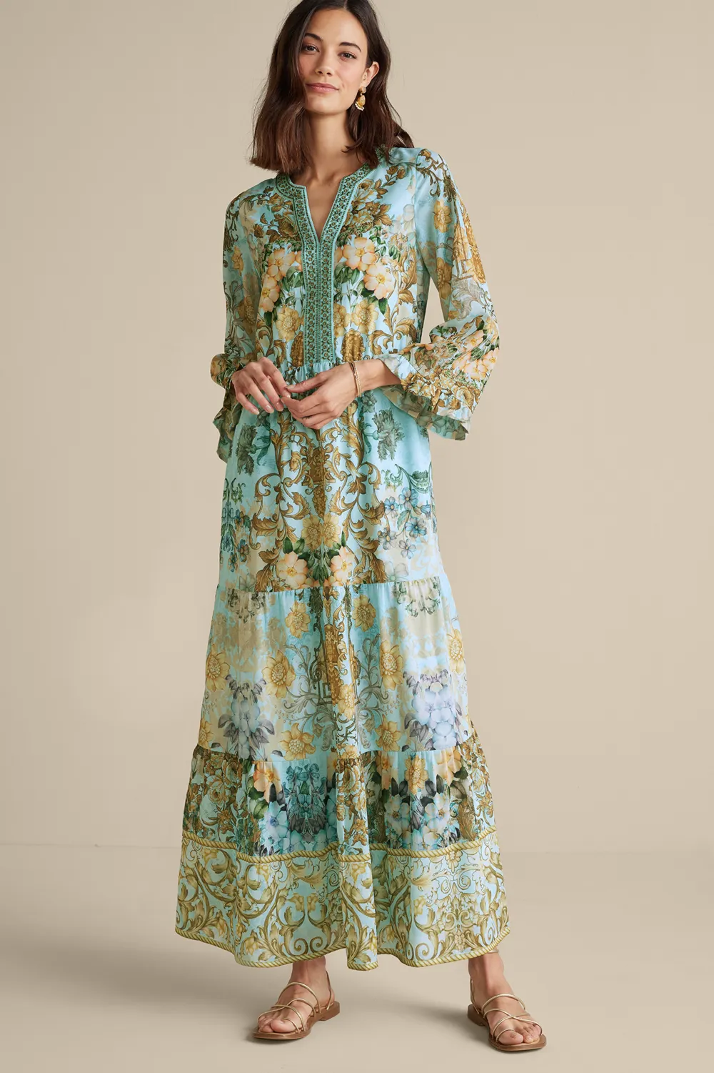 Baroque Maxi Dress