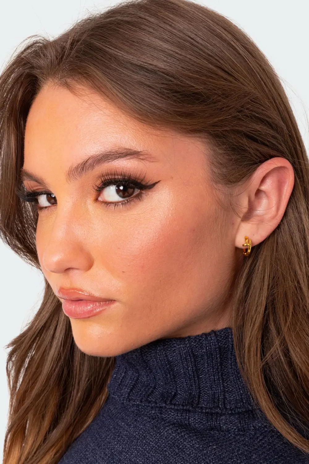 Nail Hoop Earrings