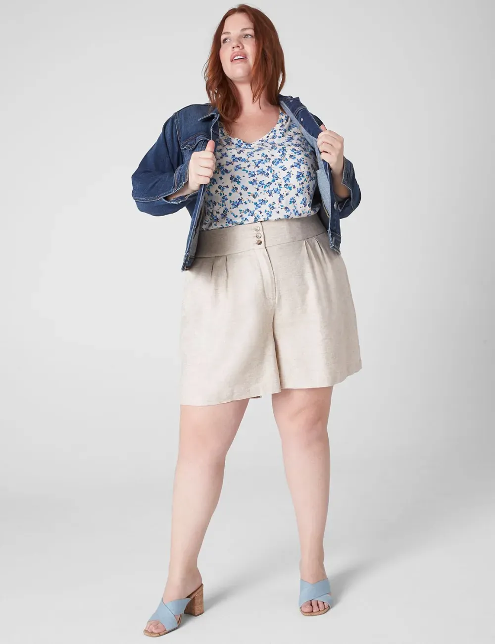 Modern Perfect Sleeve V-Neck Tee