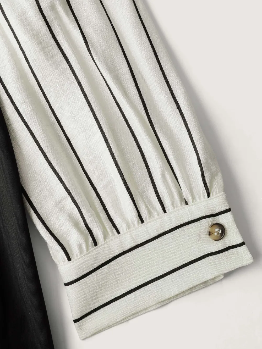 Stripe Print Belted Pockets Maxi Dress