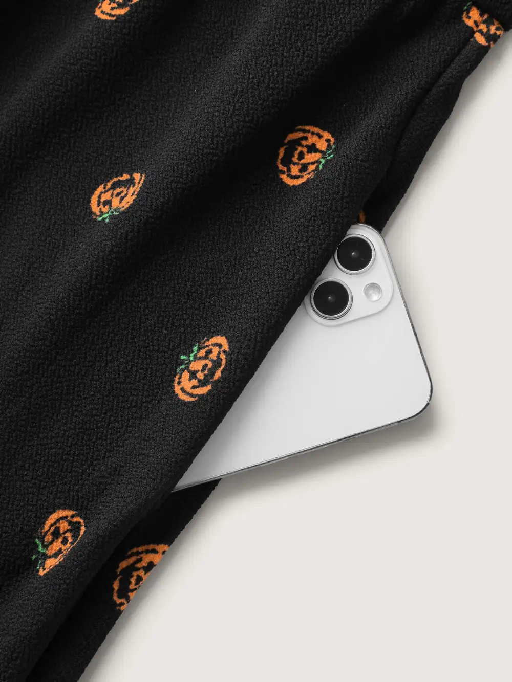 Micro Pumpkin Print Stretchy Midi Dress